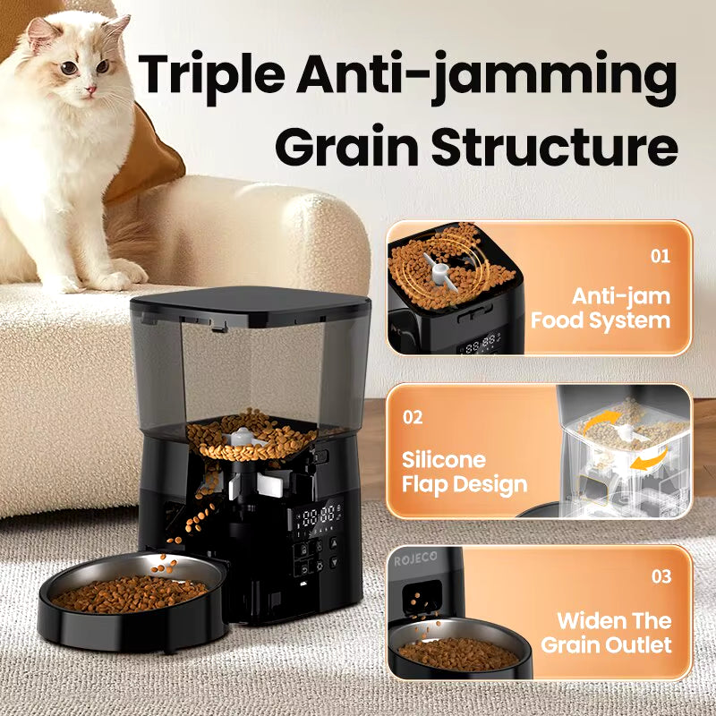 Smart Auto Pet Feeder – Hassle-Free Mealtime, Perfect Portions Every Time
